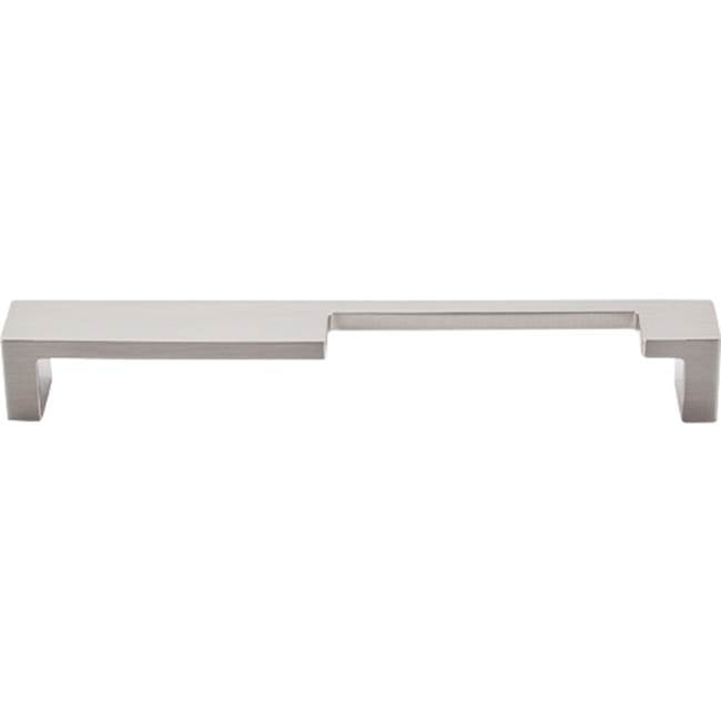 Top Knobs - Modern Metro Notch Pull B 7 Inch (c-c) Brushed Satin Nickel - Brushed Satin Nickel