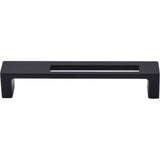 Top Knobs - Modern Metro Slot Pull 5 Inch (c-c) Flat Black - Flat Black