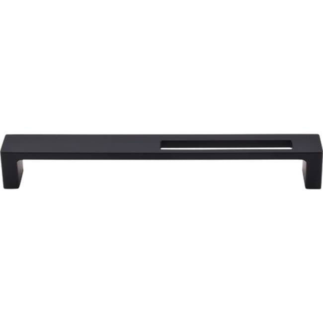 Top Knobs - Modern Metro Slot Pull 7 Inch (c-c) Flat Black - Flat Black