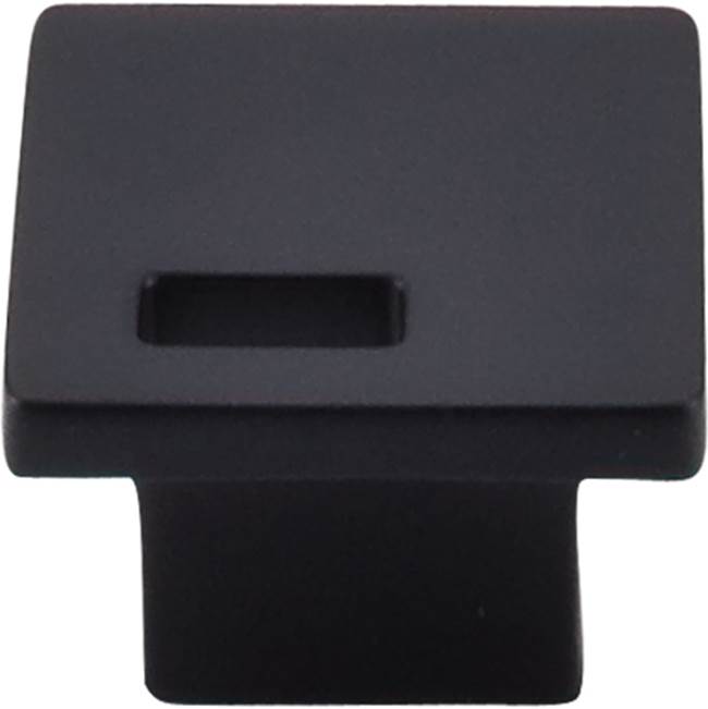 Top Knobs - Modern Metro Slot Knob 1 1/4 Inch Flat Black - Flat Black