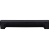 Top Knobs - Modern Metro Tab Pull 5 Inch (c-c) Flat Black - Flat Black