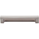 Top Knobs - Modern Metro Tab Pull 5 Inch (c-c) Brushed Satin Nickel - Brushed Satin Nickel