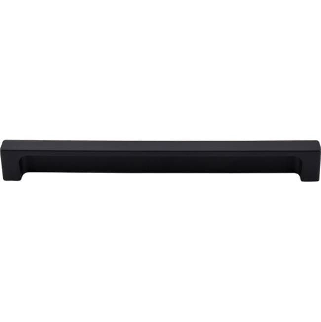 Top Knobs - Modern Metro Tab Pull 8 Inch (c-c) Flat Black - Flat Black