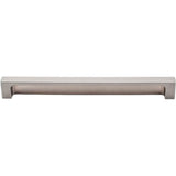 Top Knobs - Modern Metro Tab Pull 8 Inch (c-c) Brushed Satin Nickel - Brushed Satin Nickel