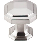Top Knobs - Emerald Knob 1 1/8 Inch Brushed Satin Nickel - Brushed Satin Nickel