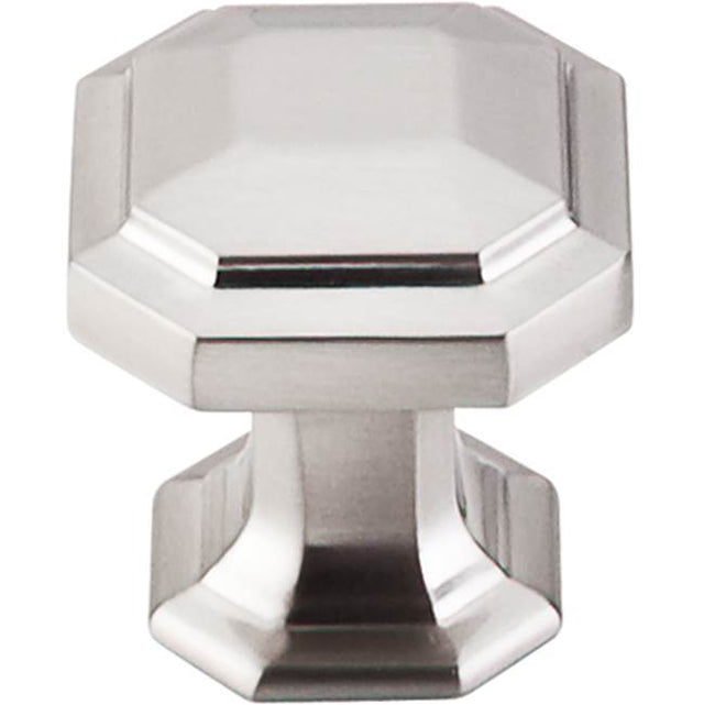 Top Knobs - Emerald Knob 1 1/8 Inch Brushed Satin Nickel - Brushed Satin Nickel