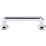 Top Knobs - Emerald Pull 3 3/4 Inch (c-c) Polished Chrome - Polished Chrome