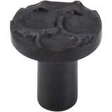Top Knobs - Cobblestone Round Knob 1 1/8 Inch Coal Black - Coal Black