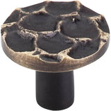 Top Knobs - Cobblestone Round Knob 1 3/8 Inch Brass Antique - Brass Antique