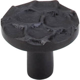 Top Knobs - Cobblestone Round Knob 1 3/8 Inch Coal Black - Coal Black