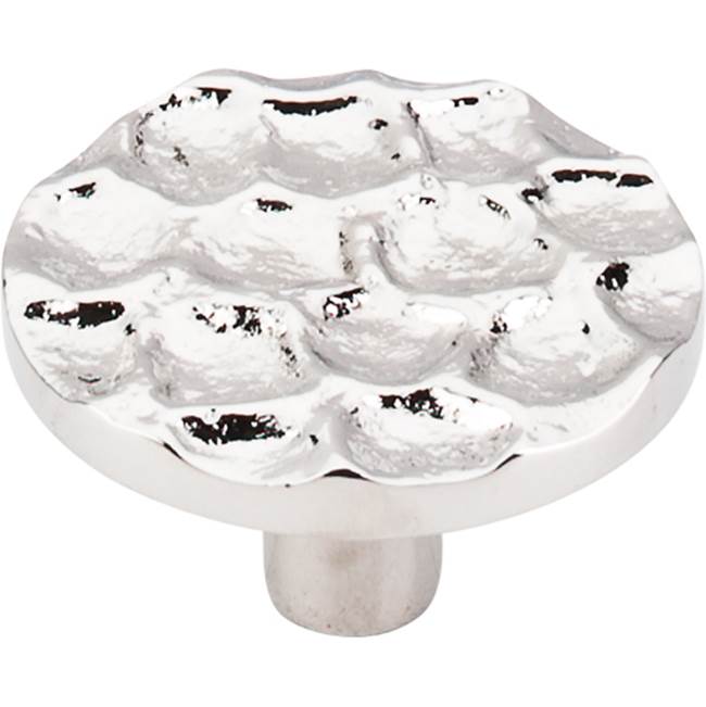 Top Knobs - Cobblestone Round Knob 1 15/16 Inch Polished Nickel - Polished Nickel