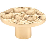 Top Knobs - Cobblestone Oval Knob 2 Inch Brass - Polished Brass
