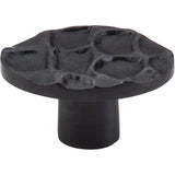 Top Knobs - Cobblestone Oval Knob 2 Inch Coal Black - Coal Black