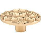 Top Knobs - Cobblestone Oval Knob 2 5/8 Inch Brass - Polished Brass