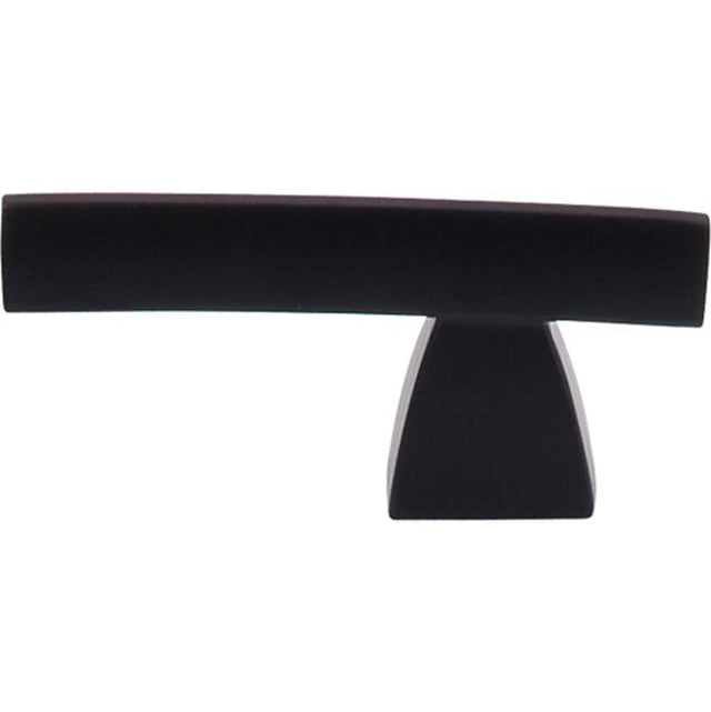 Top Knobs - Arched Knob/Pull 2 1/2 Inch Flat Black - Flat Black