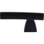 Top Knobs - Arched Knob/Pull 2 1/2 Inch Flat Black - Flat Black
