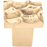 Top Knobs - Cobblestone Square Knob 1 1/8 Inch Brass - Polished Brass