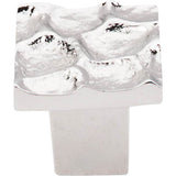 Top Knobs - Cobblestone Square Knob 1 1/8 Inch Polished Nickel - Polished Nickel