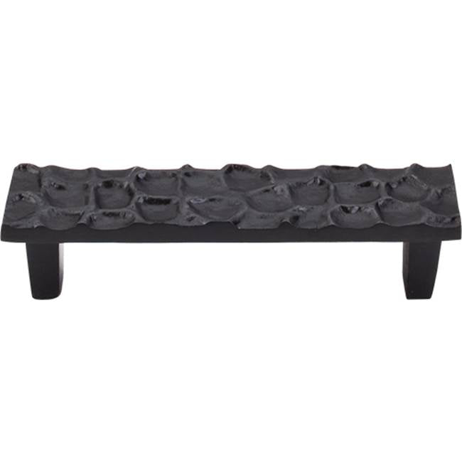 Top Knobs - Cobblestone Pull 3 3/4 Inch (c-c) Coal Black - Coal Black