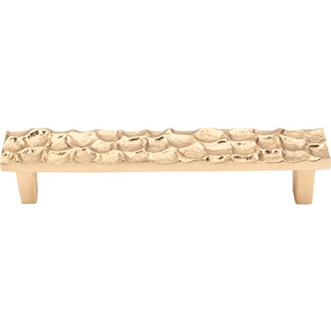 Top Knobs - Cobblestone Pull 5 1/16 Inch (c-c) Brass - Polished Brass