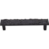 Top Knobs - Cobblestone Pull 5 1/16 Inch (c-c) Coal Black - Coal Black