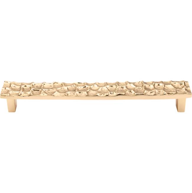 Top Knobs - Cobblestone Pull 7 9/16 Inch (c-c) Brass - Polished Brass