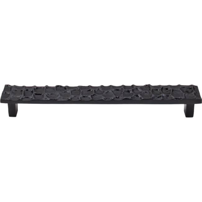 Top Knobs - Cobblestone Pull 7 9/16 Inch (c-c) Coal Black - Coal Black