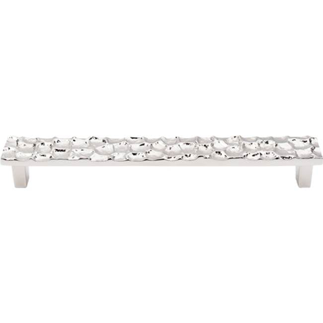 Top Knobs - Cobblestone Pull 7 9/16 Inch (c-c) Polished Nickel - Polished Nickel