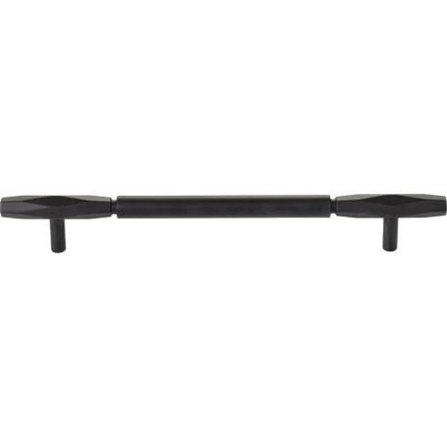Top Knobs - Kingsmill Pull 7 9/16 Inch (c-c) Flat Black - Flat Black
