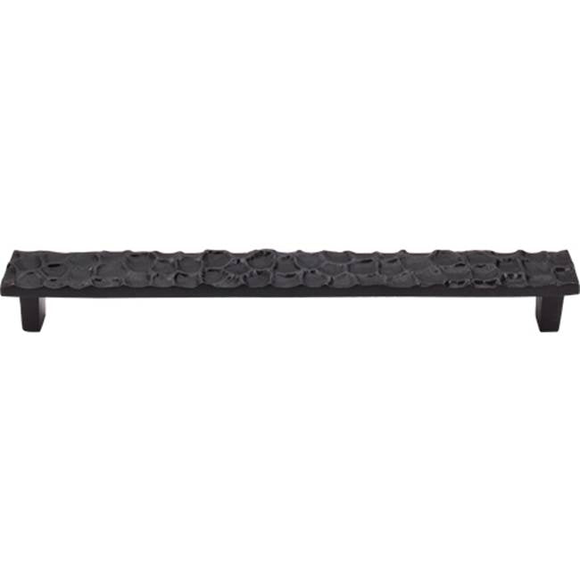 Top Knobs - Cobblestone Pull 8 13/16 Inch (c-c) Coal Black - Coal Black