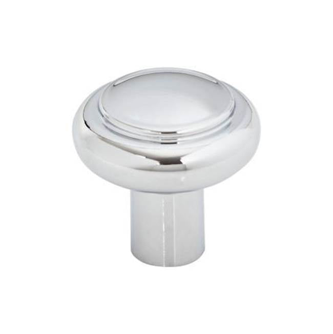 Top Knobs - Clarence Knob 1 1/4 Inch Polished Chrome - Polished Chrome