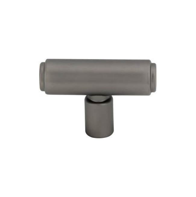 Top Knobs - Clarence T-Knob 2 Inch Ash Gray - Ash Gray