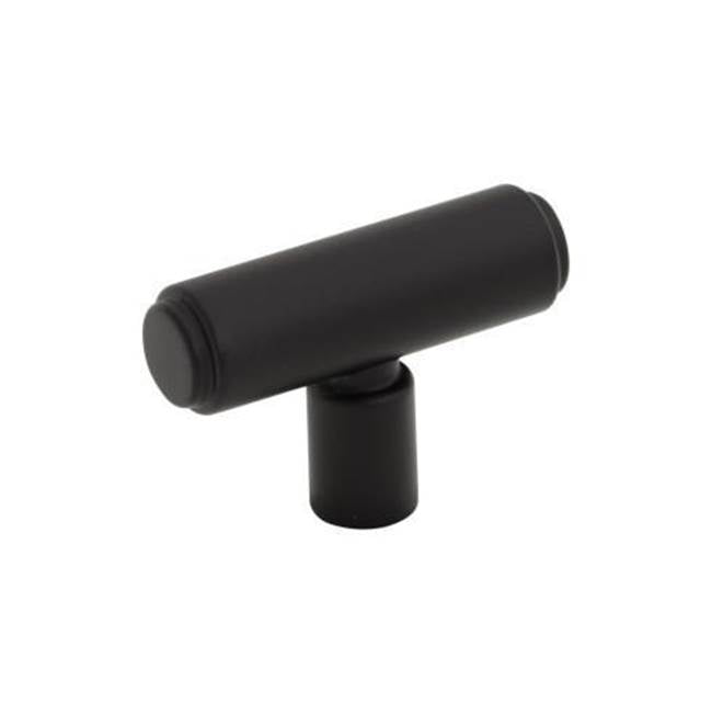 Top Knobs - Clarence T-Knob 2 Inch Flat Black - Flat Black