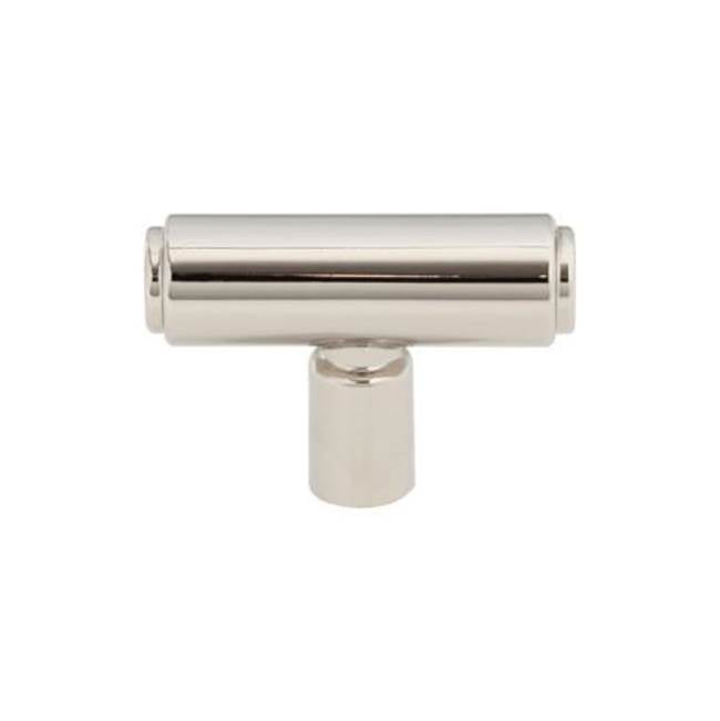 Top Knobs - Clarence T-Knob 2 Inch Polished Nickel - Polished Nickel