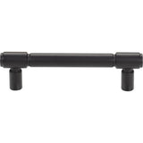 Top Knobs - Clarence Pull 3 3/4 Inch (c-c) Flat Black - Flat Black