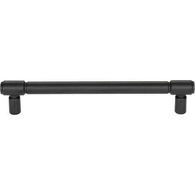 Top Knobs - Clarence Pull 6 5/16 Inch (c-c) Flat Black - Flat Black