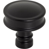 Top Knobs - Cranford Knob 1 1/4 Inch Flat Black - Flat Black