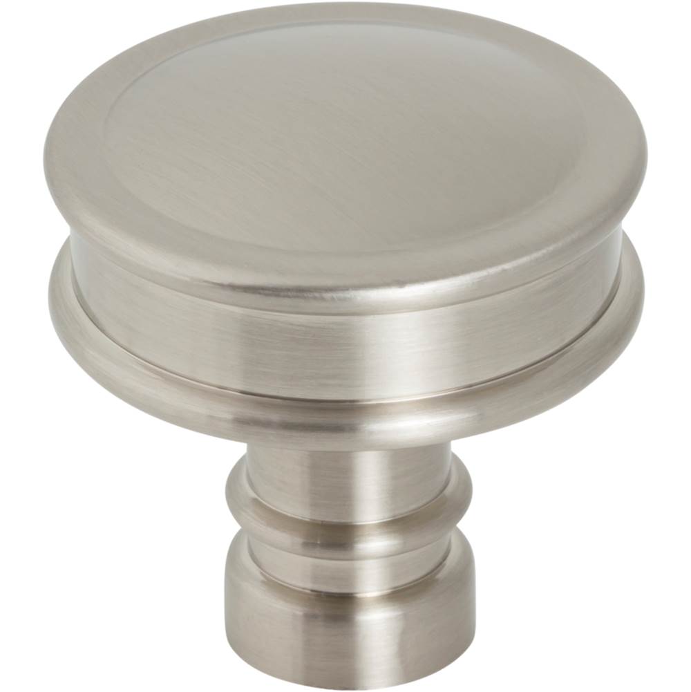 Top Knobs - Cranford Knob 1 1/4 Inch Brushed Satin Nickel - Brushed Satin Nickel