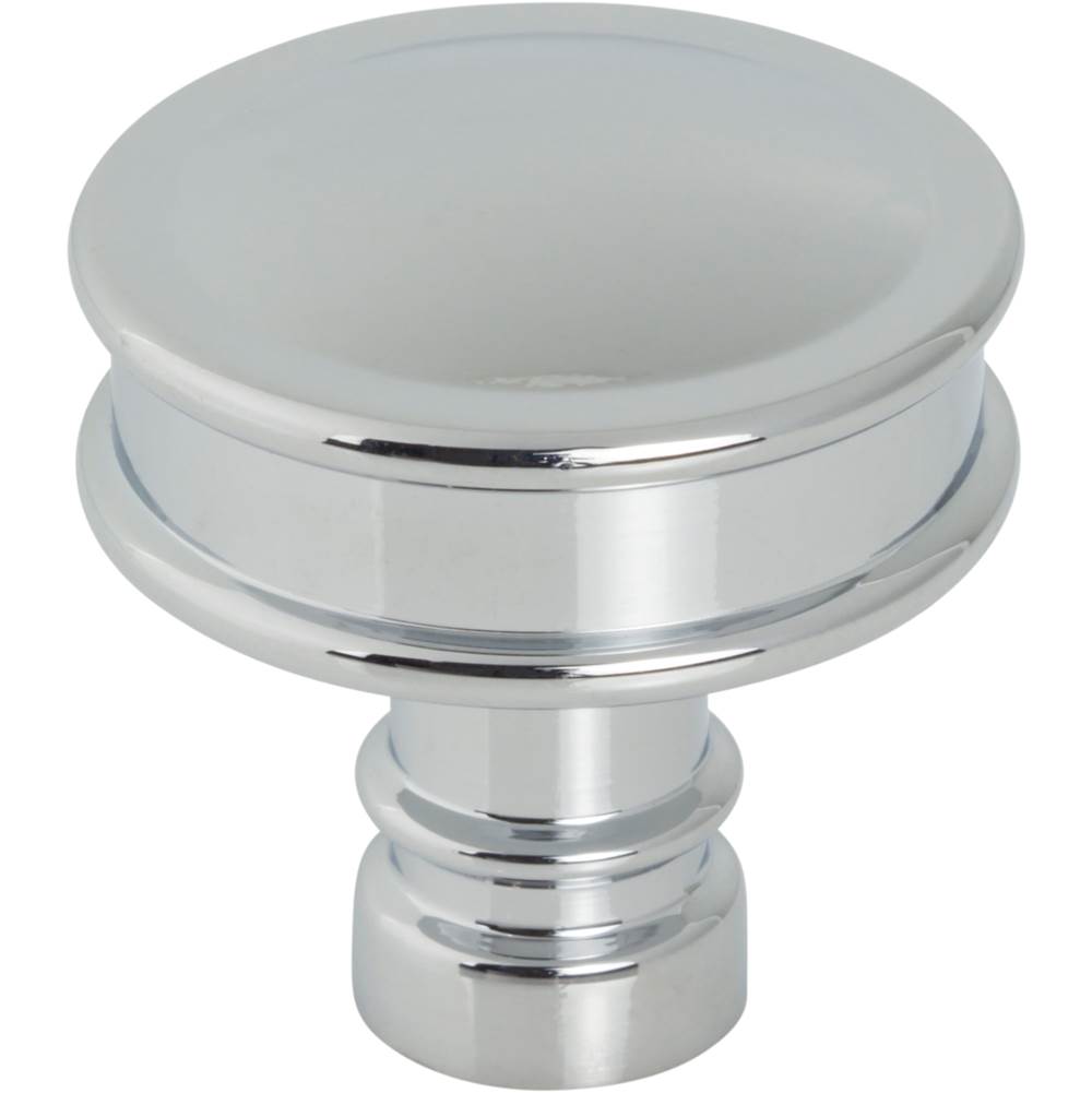 Top Knobs - Cranford Knob 1 1/4 Inch Polished Chrome - Polished Chrome