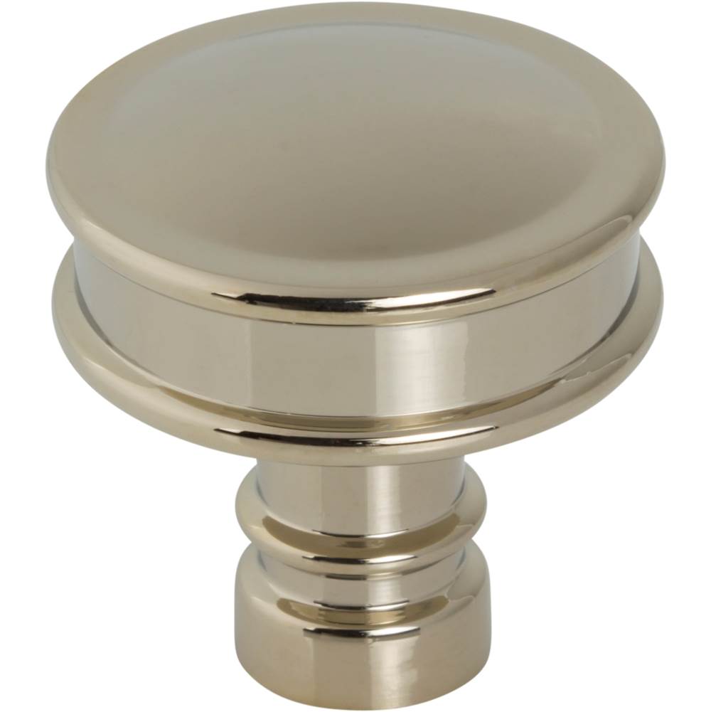 Top Knobs - Cranford Knob 1 1/4 Inch Polished Nickel - Polished Nickel