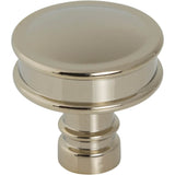 Top Knobs - Cranford Knob 1 1/4 Inch Polished Nickel - Polished Nickel