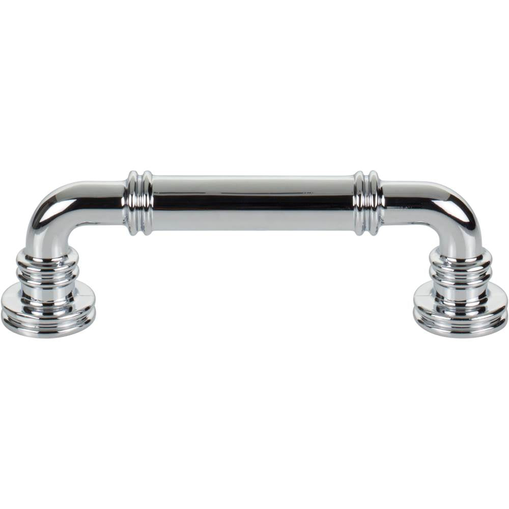 Top Knobs - Cranford Pull 3 3/4 Inch (c-c) Polished Chrome - Polished Chrome