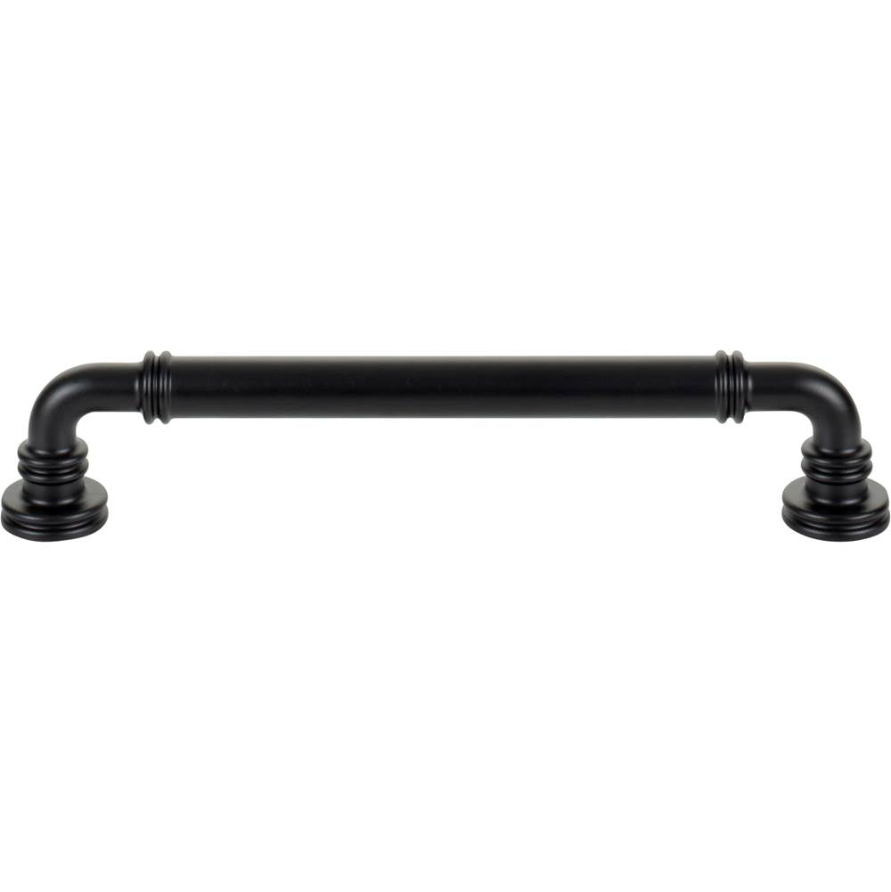 Top Knobs - Cranford Pull 6 5/16 Inch (c-c) Flat Black - Flat Black