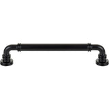 Top Knobs - Cranford Pull 6 5/16 Inch (c-c) Flat Black - Flat Black