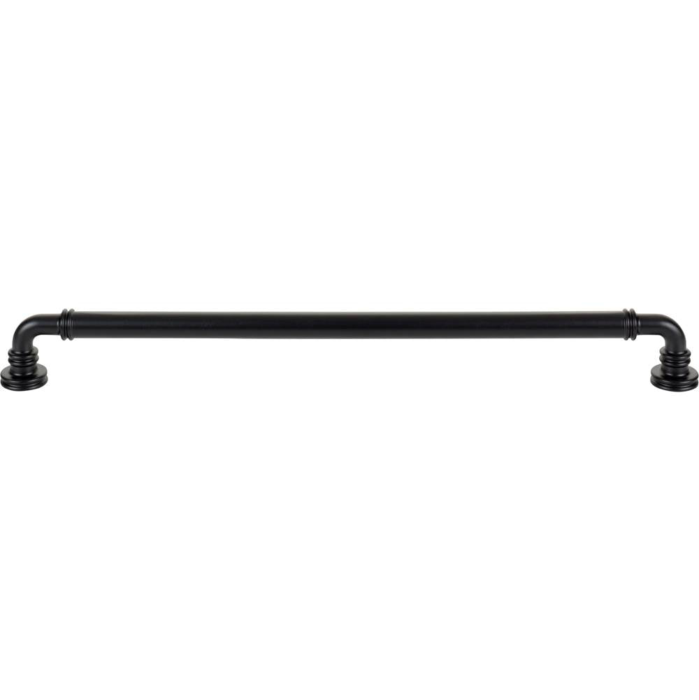 Top Knobs - Cranford Pull 12 Inch (c-c) Flat Black - Flat Black