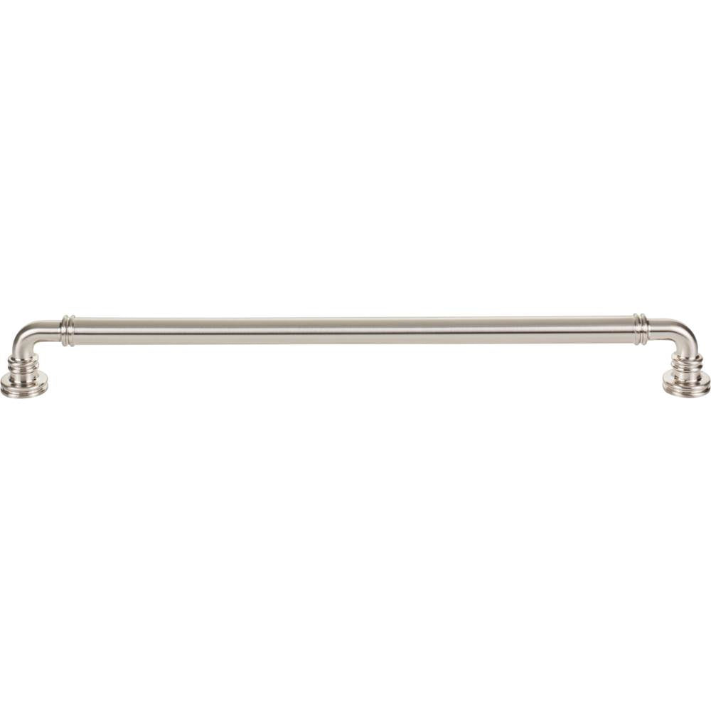 Top Knobs - Cranford Pull 12 Inch (c-c) Brushed Satin Nickel - Brushed Satin Nickel