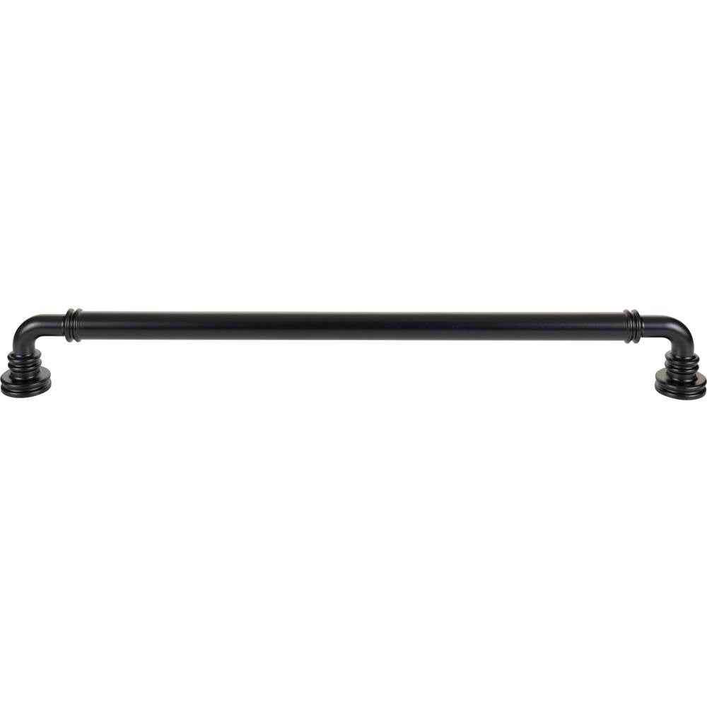 Top Knobs - Cranford Appliance Pull 18 Inch (c-c) Flat Black - Flat Black