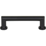 Top Knobs - Morris Pull 3 3/4 Inch (c-c) Flat Black - Flat Black