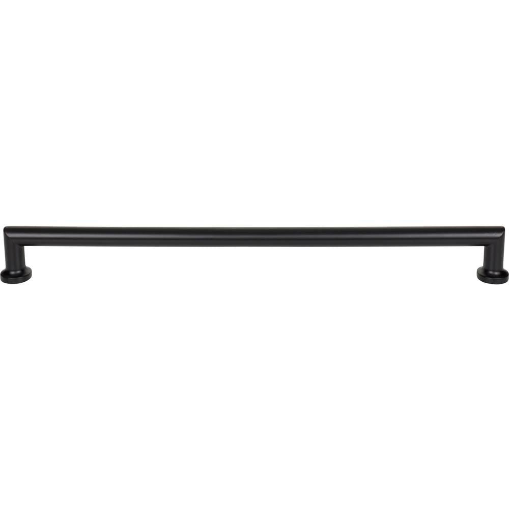 Top Knobs - Morris Appliance Pull 18 Inch (c-c) Flat Black - Flat Black