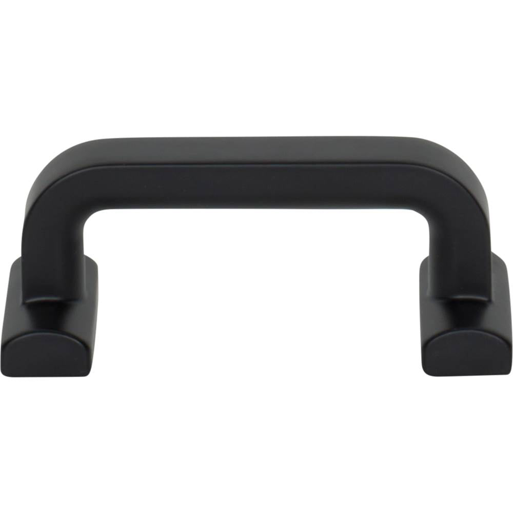 Top Knobs - Harrison Pull 2 1/2 Inch (c-c) Flat Black - Flat Black